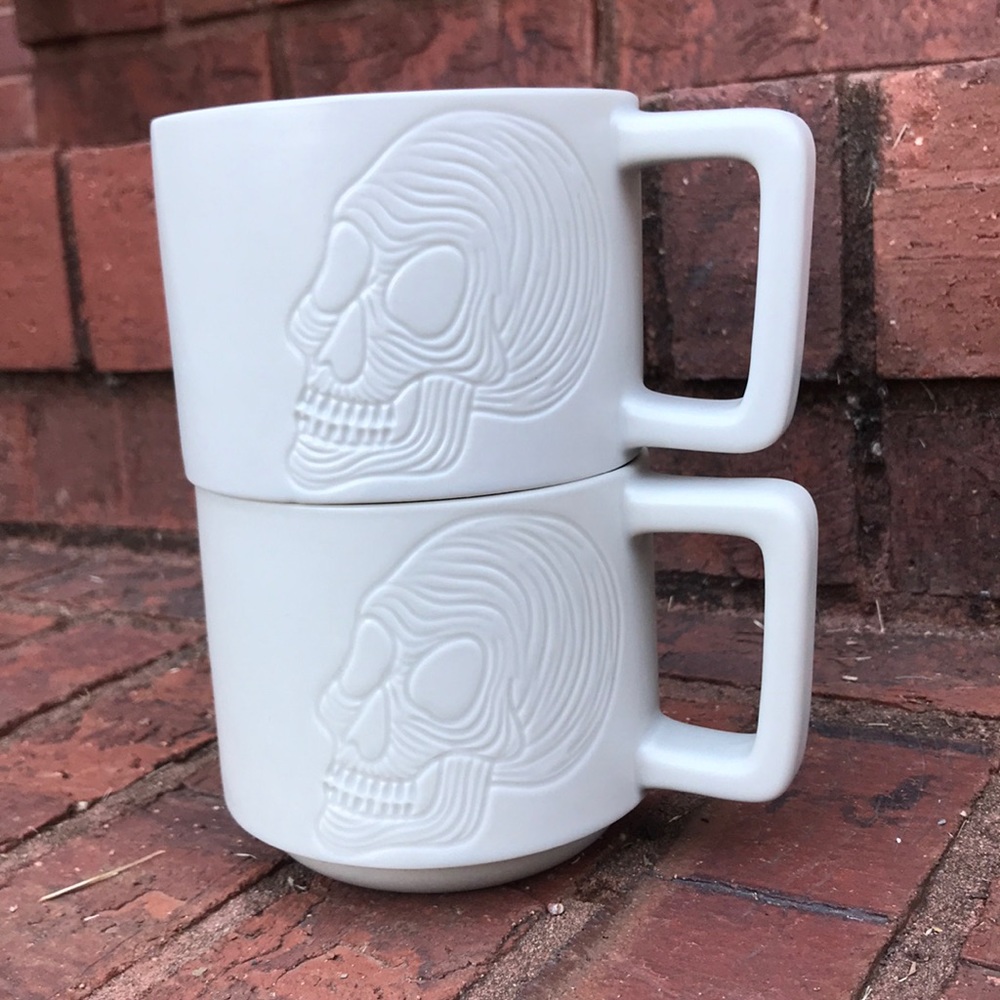Starbucks Halloween Skull Mugs - Set of 2
